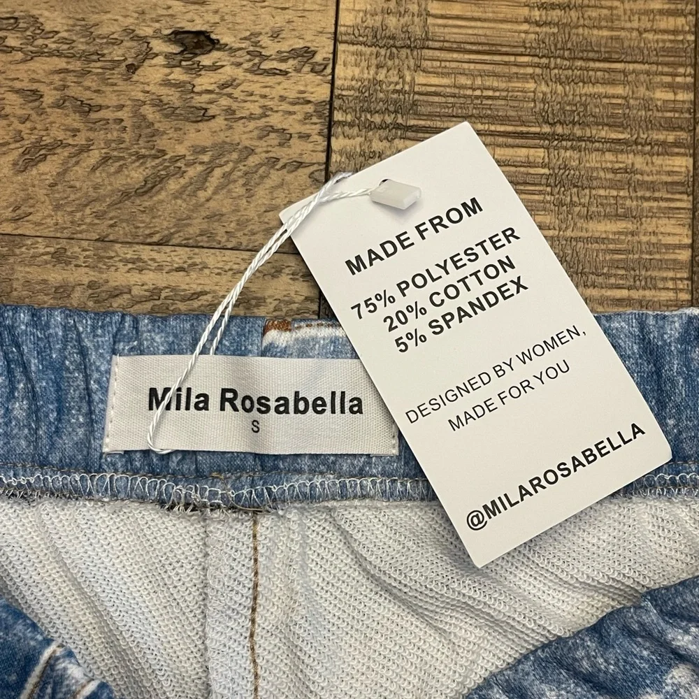 Stylish Blue Denim Women's sweatpant jeans - Picture 2 of 6